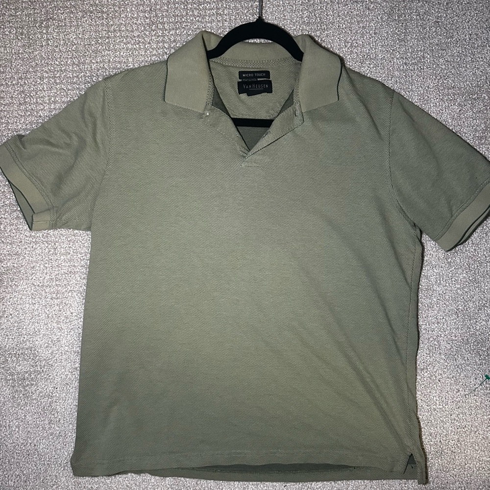 Van Heusen Men's Green Polo Shirt